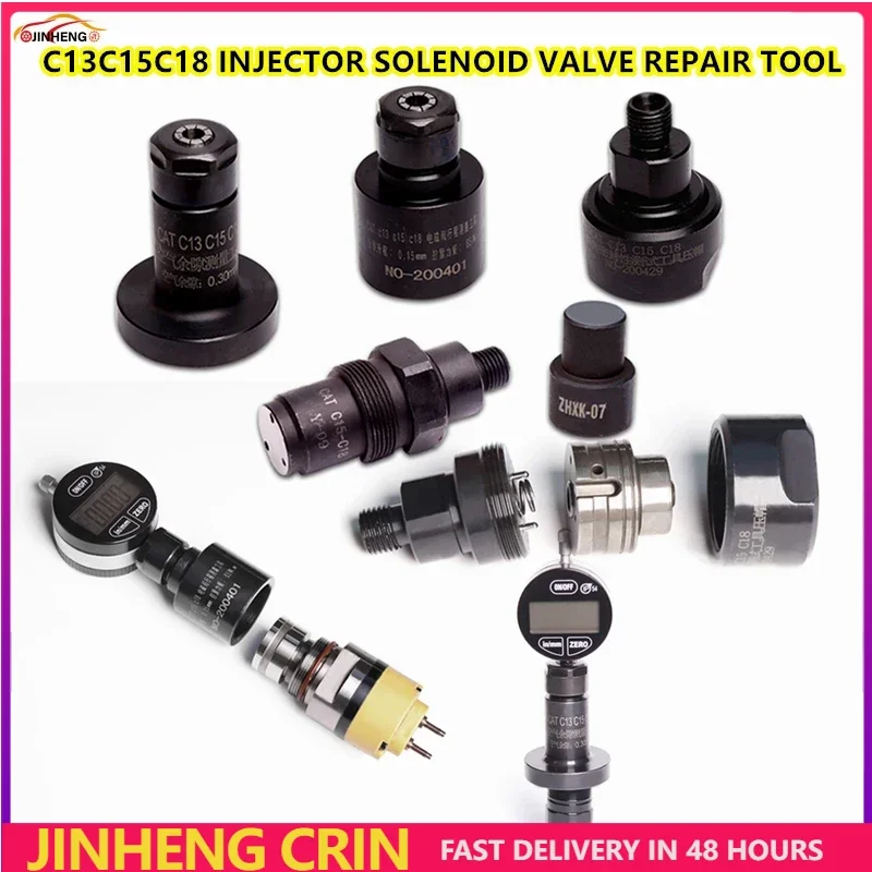 

EUI EUIP Injector C13C15C18 Solenoid Valve Stroke Travel Measuring Repair Tools for CAT Video Guide