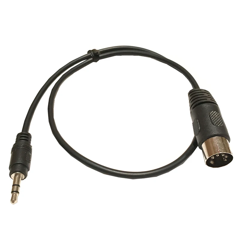 3.5mm to MIDI 5-Pin DIN Cable - 50CM Audio Interface Adapter for PC/Synthesizer 〔YY33〕