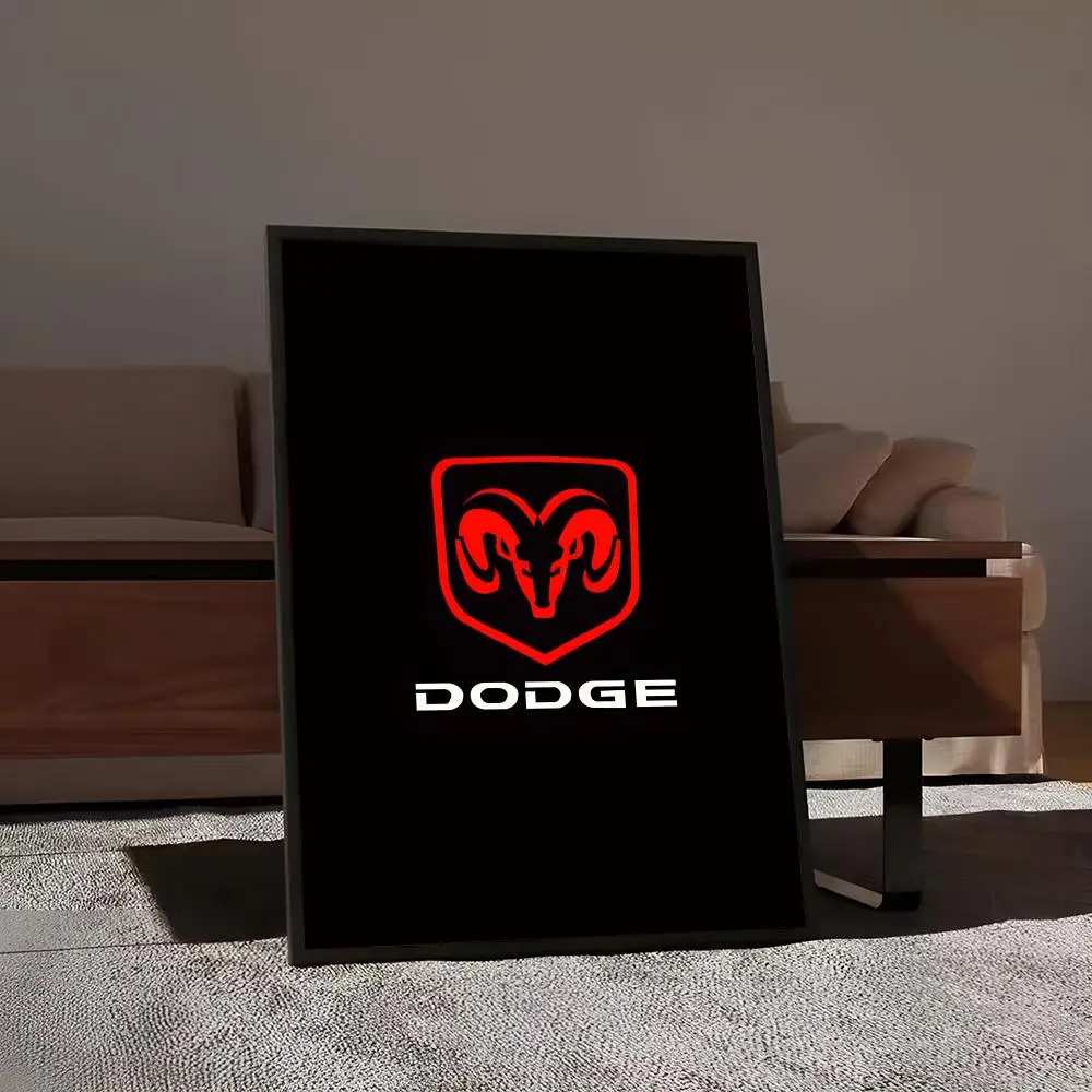 D-Dodges Car Logo Painting Calligraphy Print Canvas Art Pictures Home For Living Room Modern Decor Room Home Decor view 2