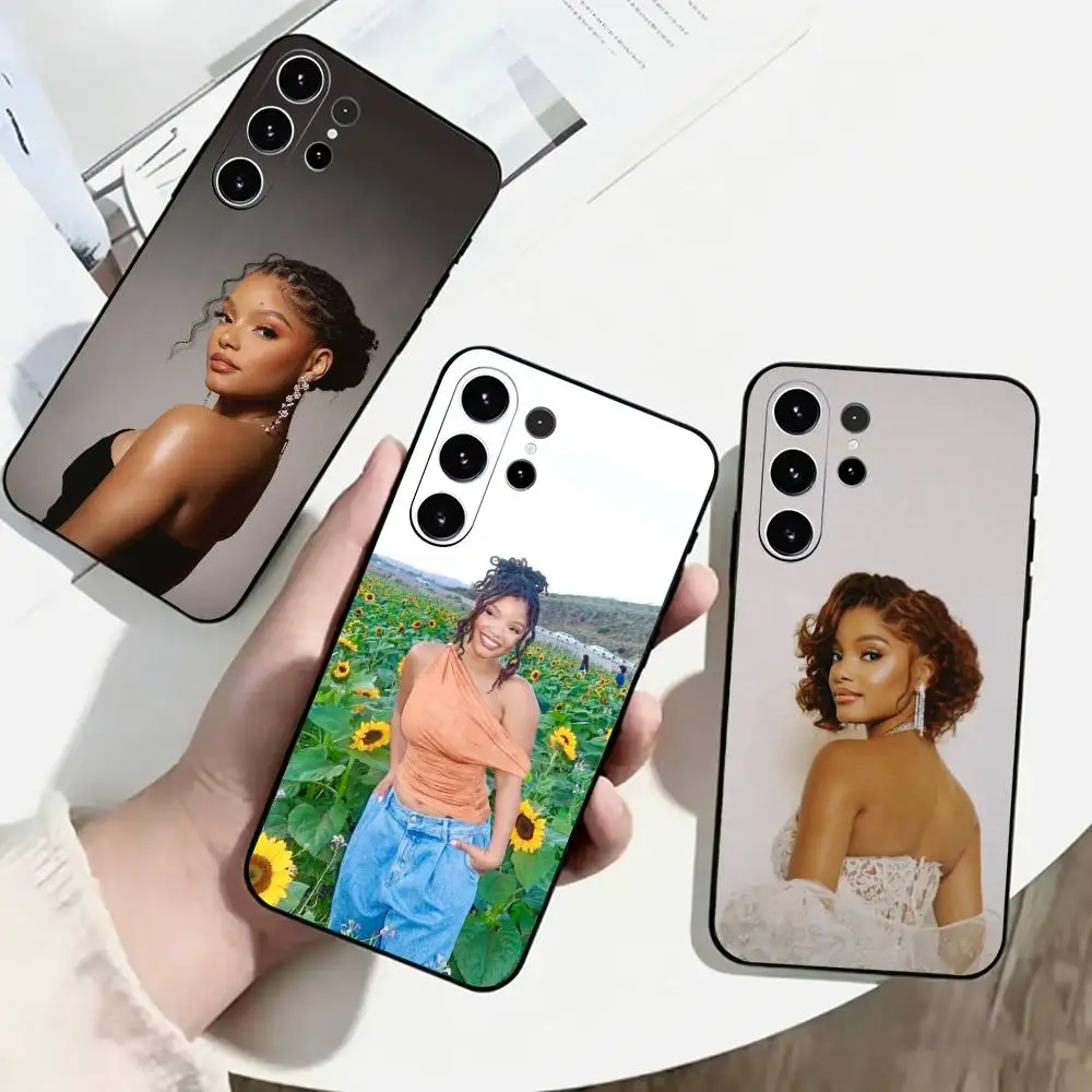 Halle-E Bailey Ariel Phone Case For Samsung S25,S24,S21,S22,S23,S30,Ultra,S20,Plus,Fe,Soft Silicone Black Cover