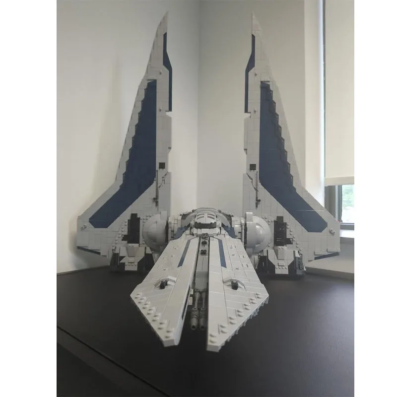 

MOC-157453 зажим для фильма, космический истребитель, реактивный строительный блок, модель 5172, детали, игрушка-строитель на день рождения для мальчиков и детей, подарок