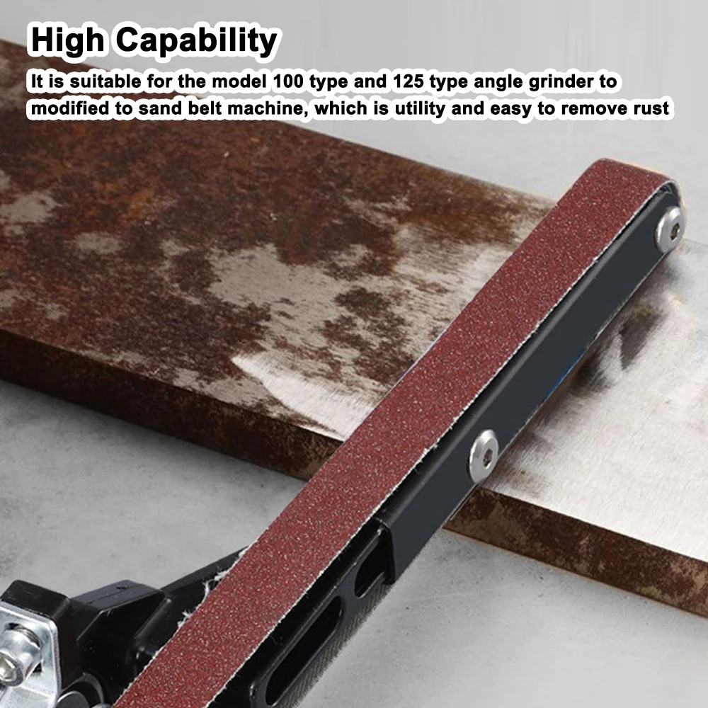 Meuleuse d'angle modifiée, machine à bande de sable, meuleuse à bande, machine de modification pour modèle 100 125, outil de modification bricolage
