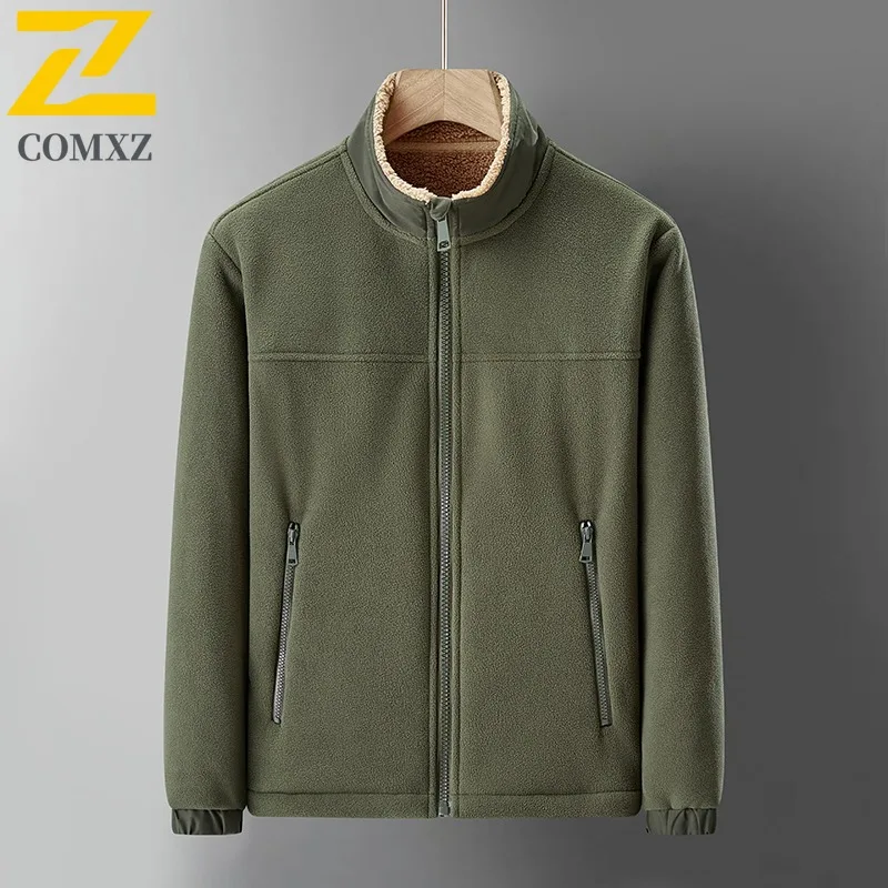 

COMXZ Men's Jacket Solid Color Daily Walk Comfort Fit Travel Classic Parker Coat Street Leisure Versatile Style Winter Jacket