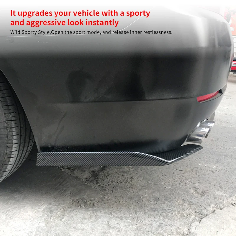 Car Rear Bumper Splitters Aprons Lip Spoiler Wing Diffuser Wrap Angle Protector For BMW 5-Series G30 G38 F10 F18 520i 528i 525i