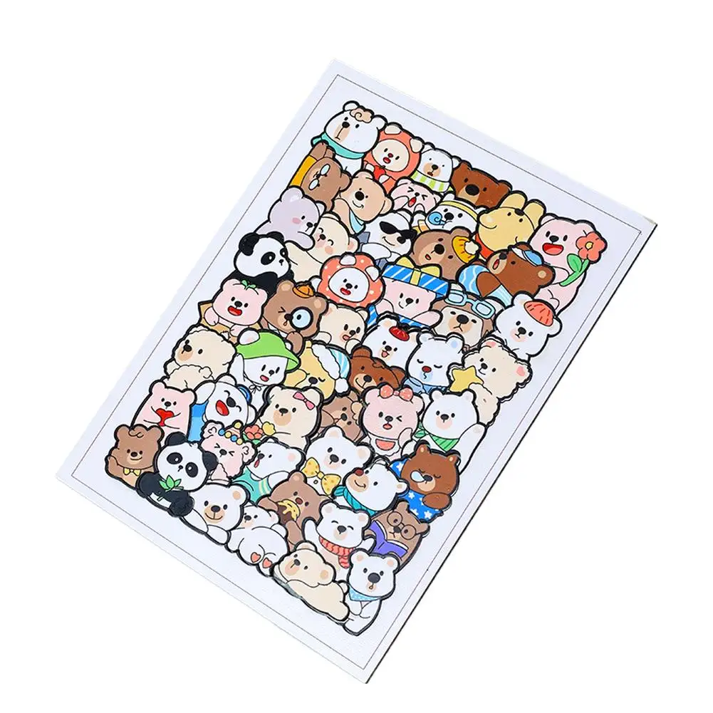 50 Stück Holz-Katzenpuzzles, Tier-Holzpuzzle, Stapelspielzeug, Lernpuzzle für Kinder, Jungen, Mädchen, Geschenke, Dekoration, Malerei – Detail 20
