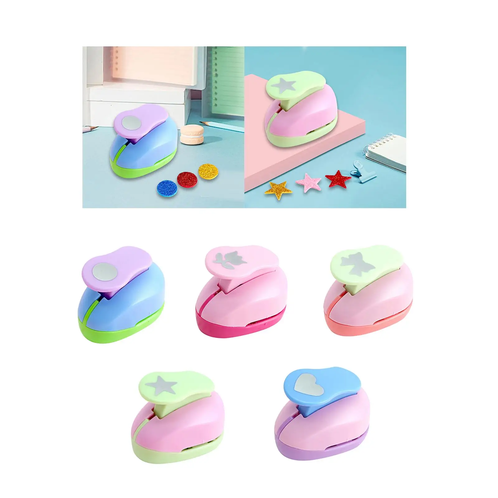 Perforadores de papel para manualidades, perforador de papel para álbum de recortes, perforador de agujeros en relieve, formas para hacer tarjetas de regalo, revistas