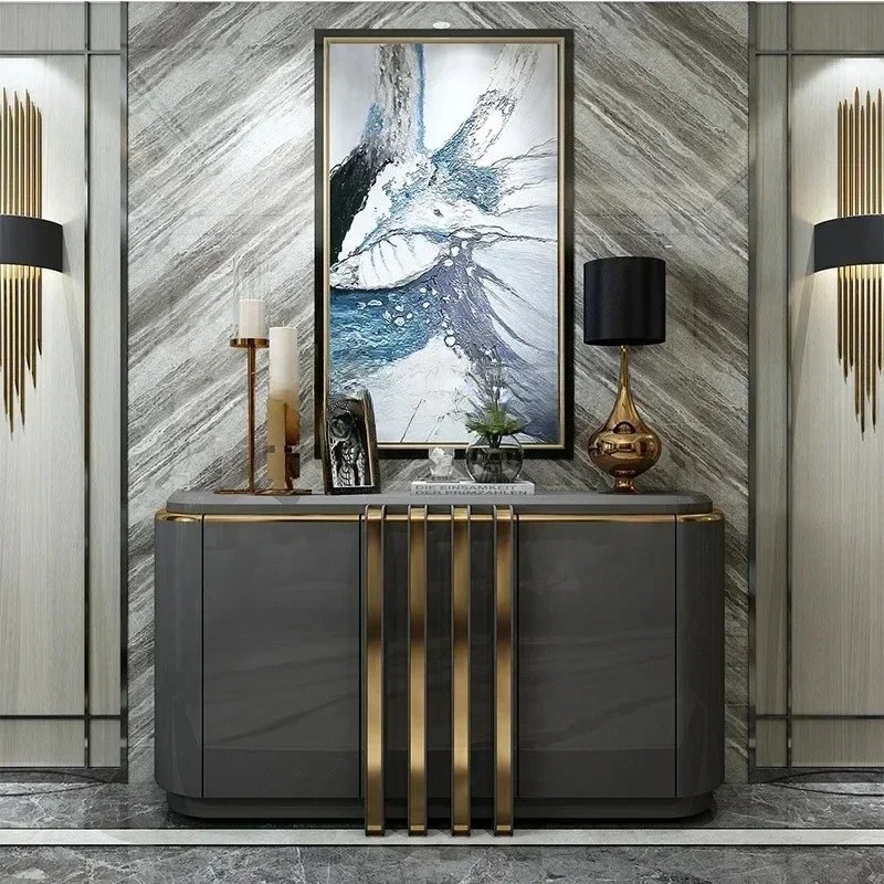 

Y Entrance Cabinet American Sideboard Cabinet Simple Living Room Decorative Partition Locker Hall Cabinet