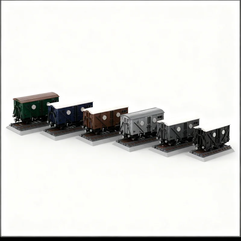 5271pcs MOC PACK GWR 12T 4w Ventilated Van Train Supplemental Model Toy Building Blocks Architecture Christmas Gifts DIY Idea