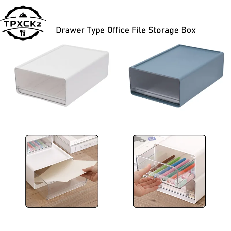 

Прозрачный настольный ящик для хранения, офисный ящик для хранения файлов, комбинированный портативный шкаф для хранения файлов в спальне