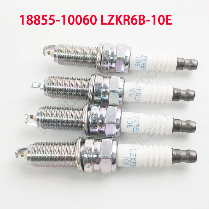 4/6Pcs Spark Plug 18855-10060 LZKR6B-10E For HYUNDAI ACCENT CRETA ELANTRA i20 i30 ix20 SOLARIS VELOSTER VENUE REINA KIA CEE'D