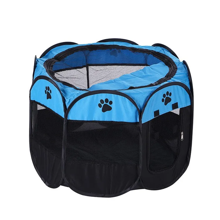 Corral plegable octagonal portátil para perros y gatos, jaula - imagen 3