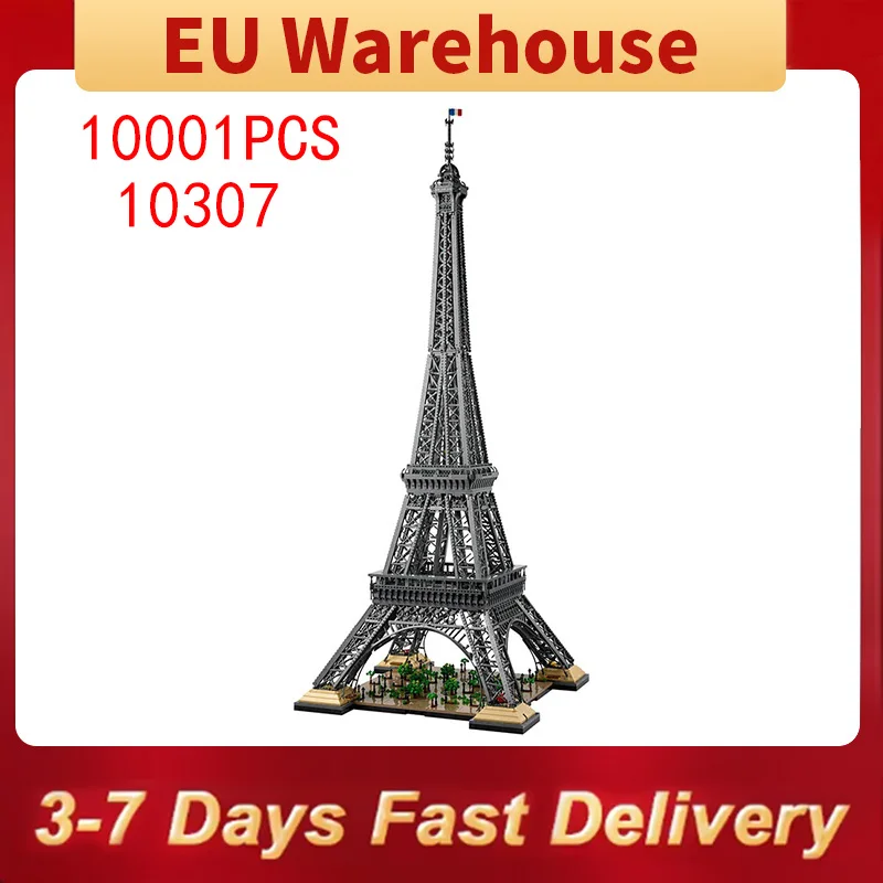 10001 pièces grande tour Architecture modèle blocs de construction brique jouets adultes noël anniversaire cadeau Compatible avec l'ensemble 10307