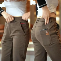 2024 New Design Spring Korean Fashion Men's Casual Pants Autumn Winter Regular Elastic Slim Business Work Pants Men Trousers