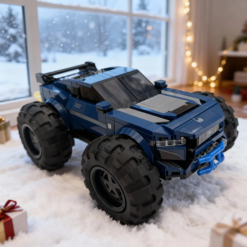 

377pcs MOC Better Forded Mustangesd Dark Horse City Champions Model Building Blocks Construction Christmas Gifts Toys Kids Brick