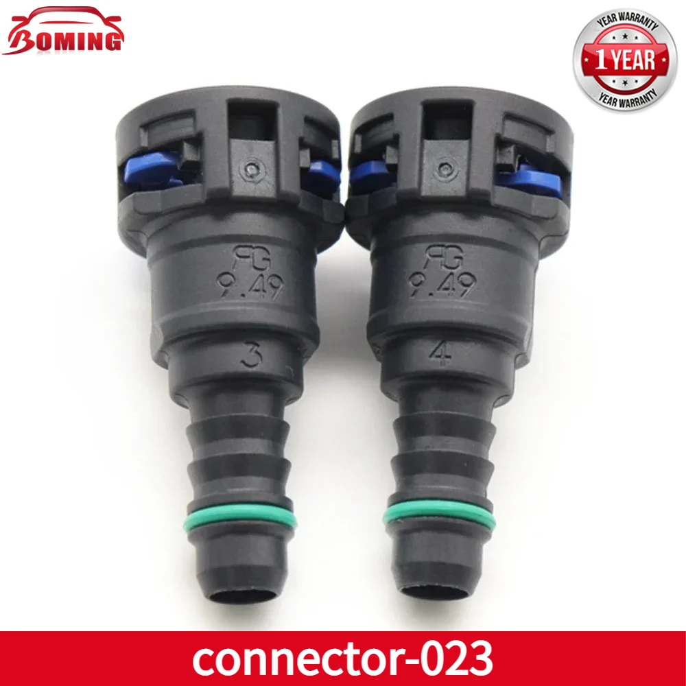 High Qulaity Fuel Pipe Joint Fuel Line Quick Connector Female Fittings For American Car 2PCS 9.49mm ID8 10x8 180 degree SAE 3/8