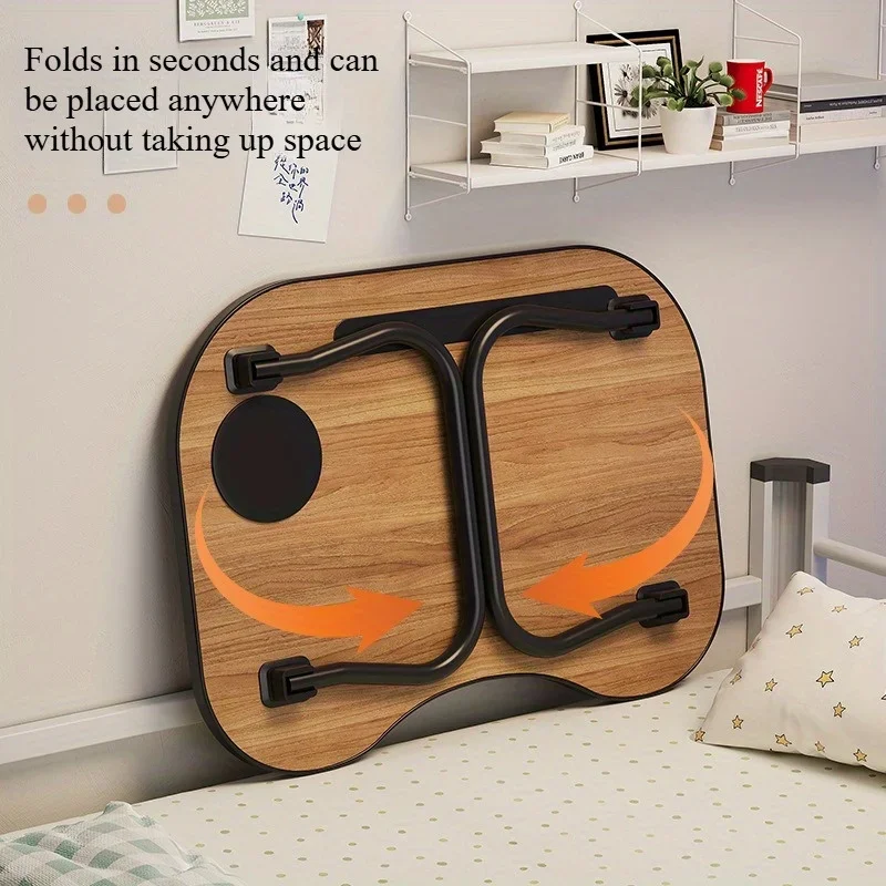Foldable Bedside Desk with Rounded Safety Corners