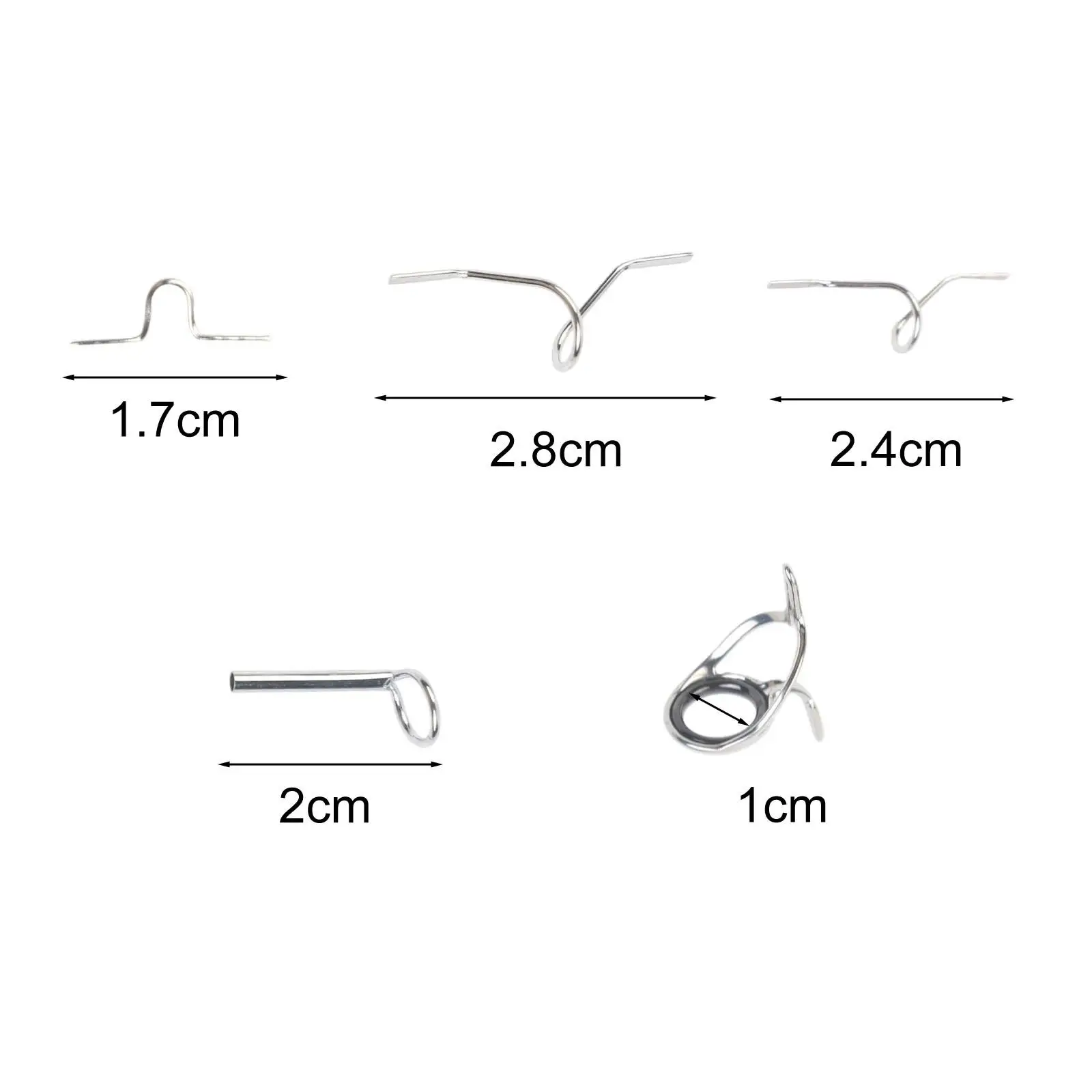 

Направляющие из нержавеющей стали, вес для ремонта удочки, 18 г, держатель крючка для удочки, универсальный ремонтный комплект, простая установка