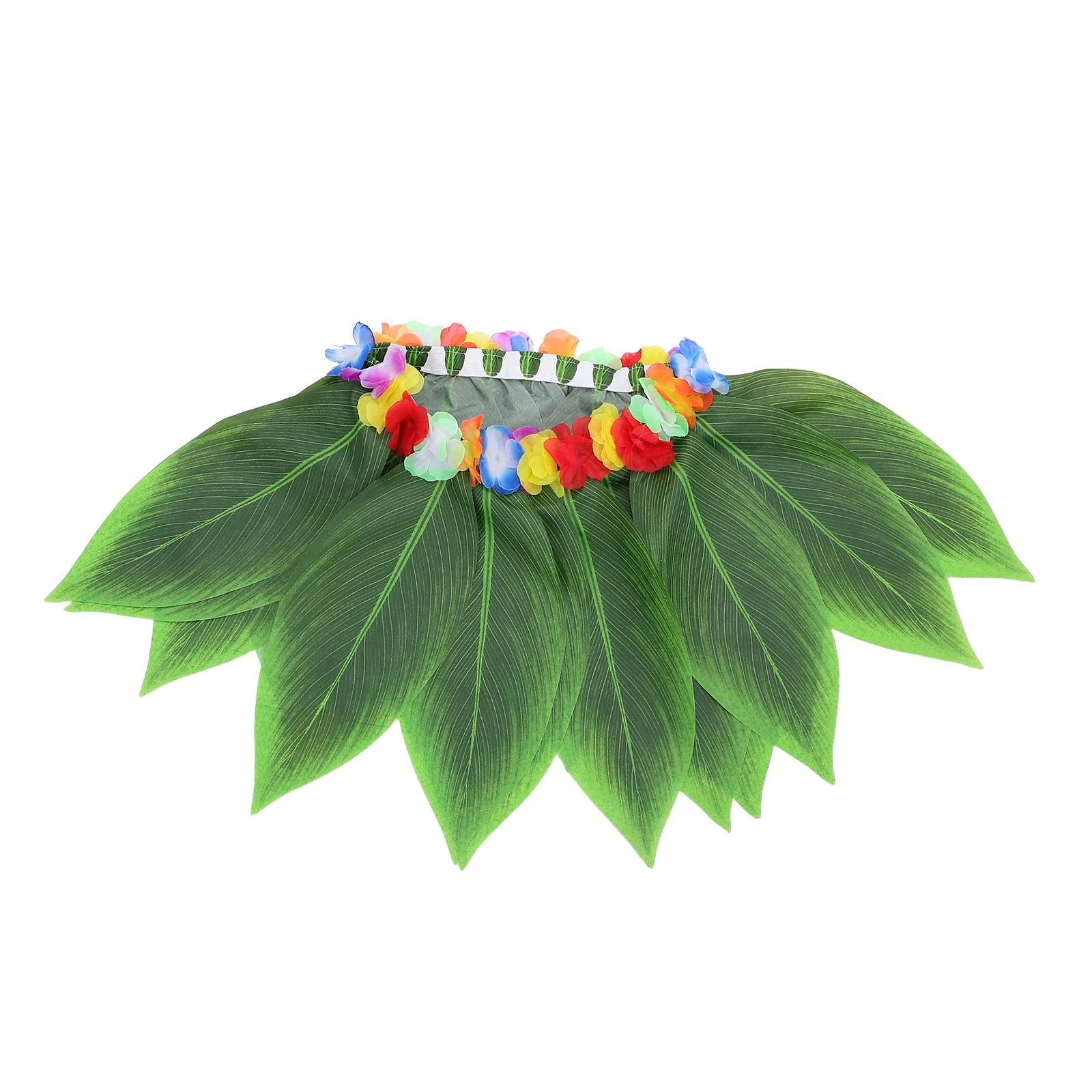 

Hawaii Pearl Skirt Dark Red Adults Adjustable Waist 70Cm Tropical Hula Dance Party Costume Grass Skirt