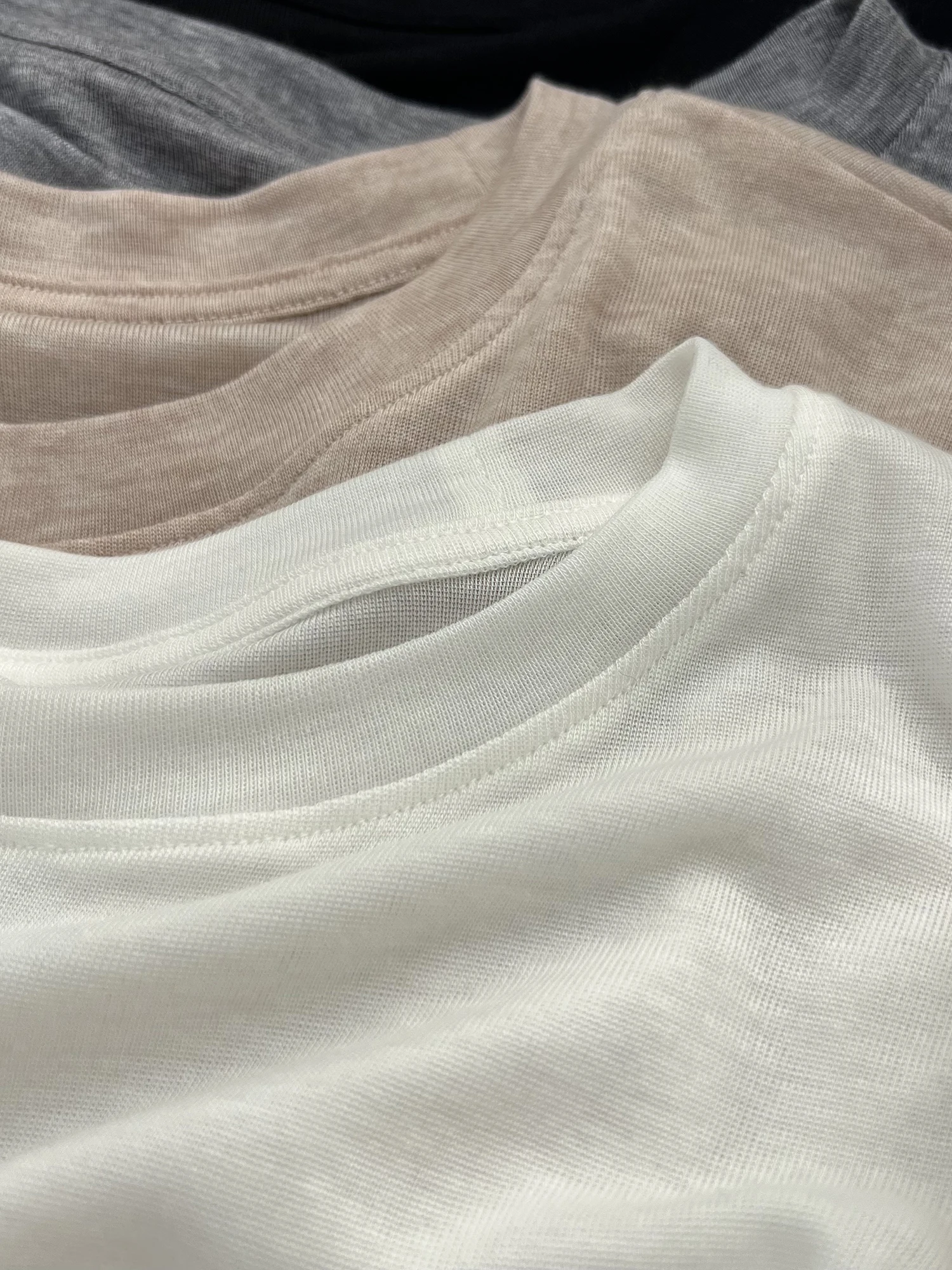 Bardzo Duży 300 G/M² Miękki Lyocell Cienki T-shirt Damski Letni Luźny Kolorowy Dzianinowy Top Bazowy Koreański Styl...