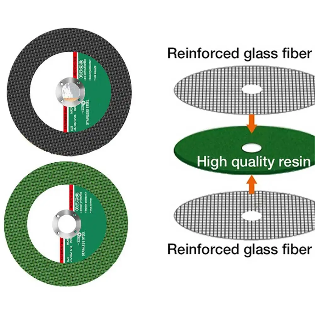 Mola de resina circular 5 peças 105mm disco de corte material resiliente para moedor de ângulo maximiza a eficiência do trabalho