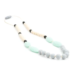 LOFCA Silicone Beads Breastfeeding Jewelry Necklace Baby Silicone Teething Nursing Necklace For Newborn Mom BPA Free