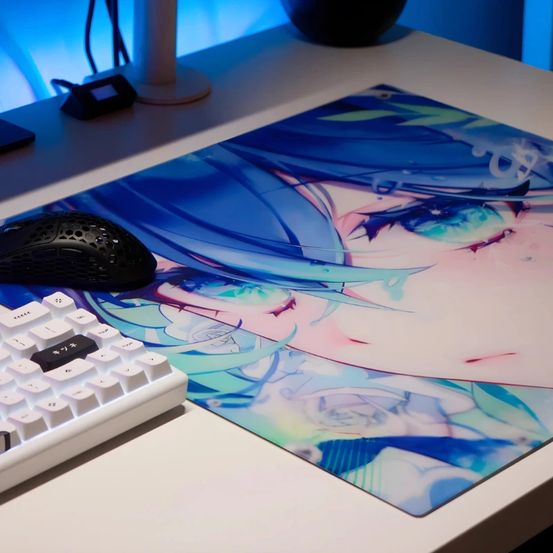 

Tempered Glass Mouse Pads Customized Anime Kanami Replica E-Sports Gaming Mats Large Size Desk Pad PC FPS Gaming Mouse Pad Gift