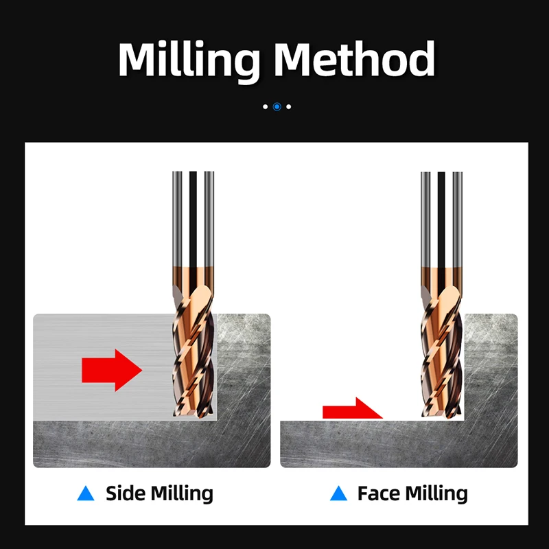 Carbide End Mills HRC55 Cutting Tool Interval 0.1mm For CNC Maching Flat Metal Cutter 2/4 Flutes Tungsten Steel Milling Cutter