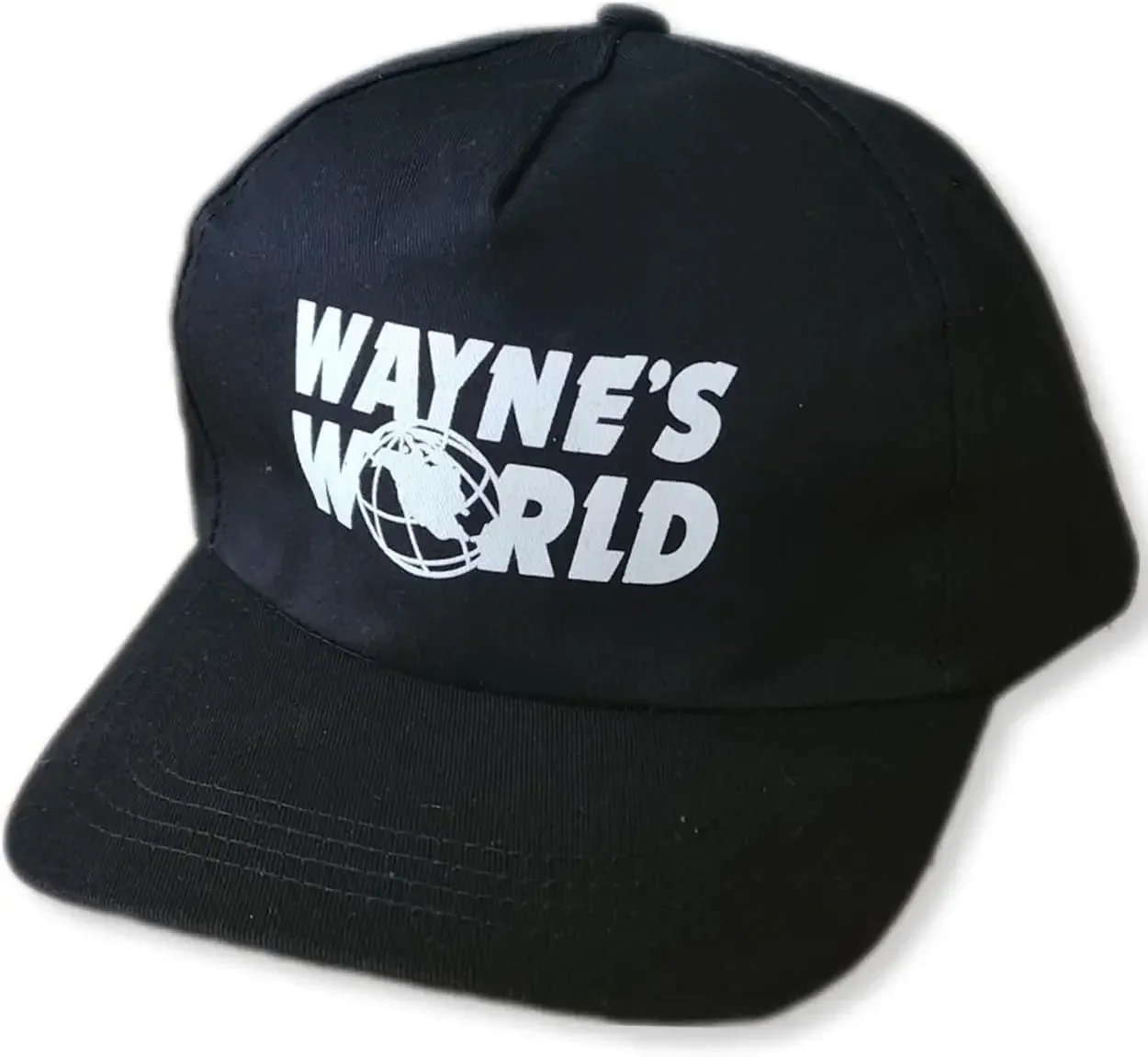

Halloween Black Hat Cap 80's Costume Wayne's World