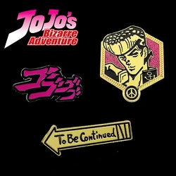 JoJos Bizarre Adventure Enamel Pins Custom Higashikata Josuke Metal Badge Brooch For Fans Cartoon Japanese Anime Jewelry
