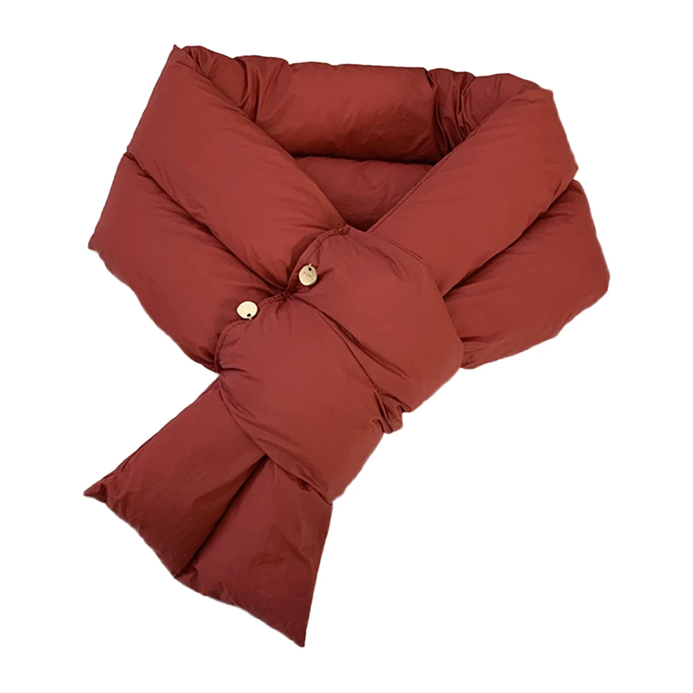 Простой модный пуховый хлопковый зимний шарф, ветрозащитный утолщенный шарф с кольцом, теплые мягкие шарфы с перекрестными кольцами, спорт на открытом воздухе