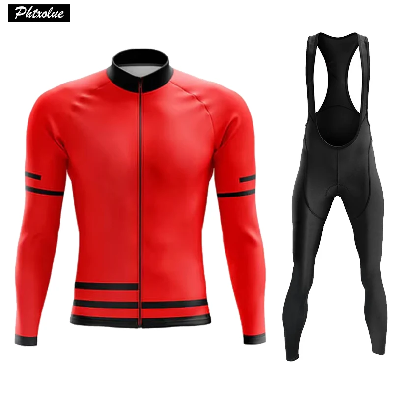 Long Sleeve Cycling Clothing Men Set 2024 Mountain Bike Breathable Autumn Bicycle Jerseys Clothes suit Maillot Ropa Ciclismo