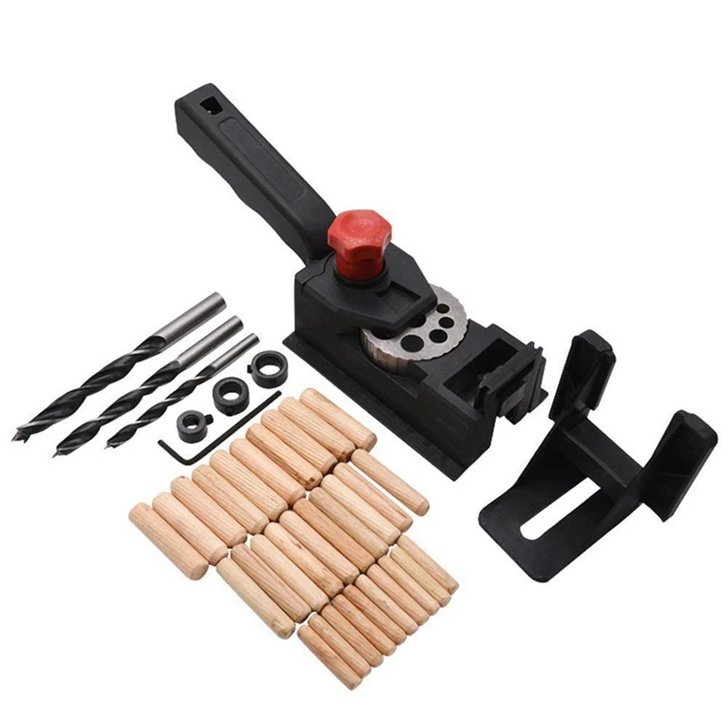 Hot Woodworking Drilling Tool With Positioning Limit Fixture, Suitable For 3-12Mm Hole Spacing