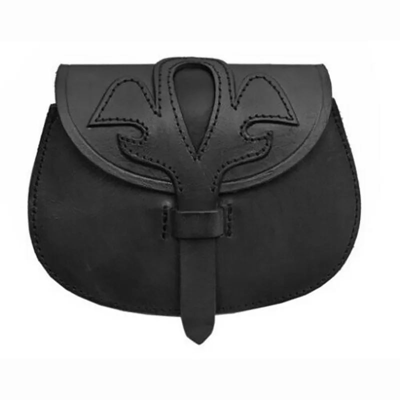 Bolsa de cintura de couro retrô medieval para homens e mulheres, bolsa de dinheiro viking, bolsa de moedas, bolsa de dados, adereços de dramatização, acessórios de festa