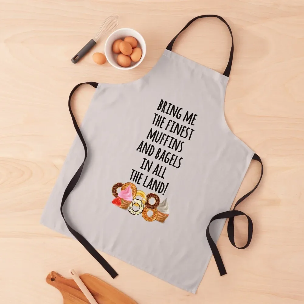 

bring me the finest muffins Apron Waterproof Kitchen Woman Kitchen And Household Goods kitchen woman Apron