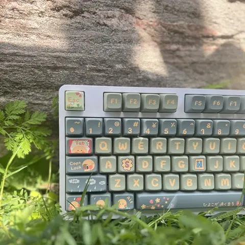 144 Keys SHSOSK Cherry Toki Tori Theme Thermal Sublimation Keycaps PBT for Mechanical MX Switch Keyboard for Peripherals