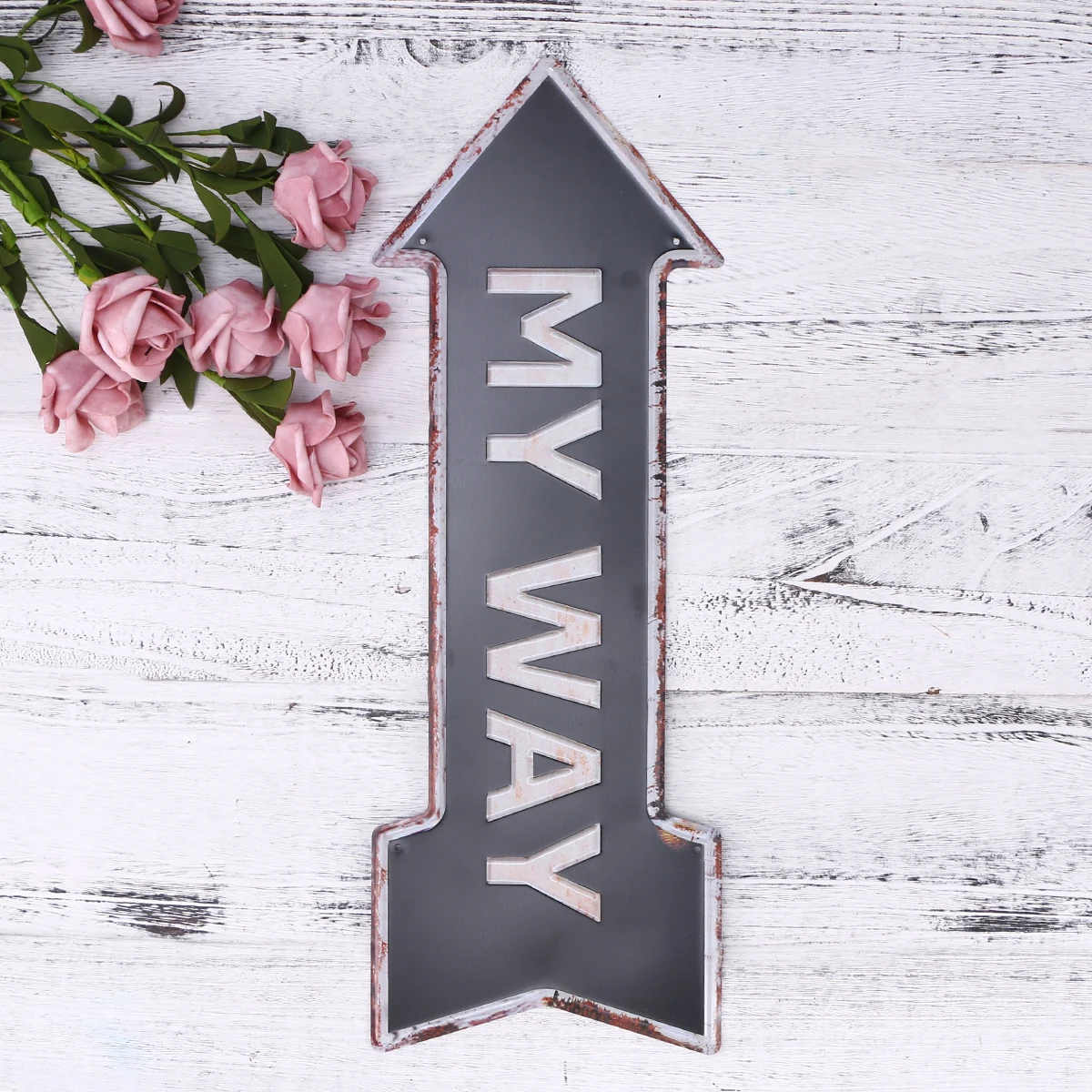 

Retro Decorative Signboard Vintage Home Exit Indicator Direction Decorate Door Decoration Road