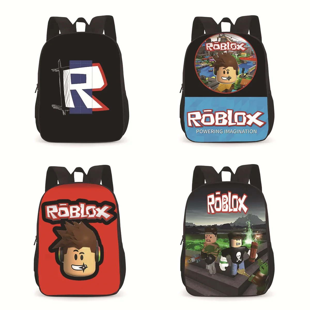 

Roblox Game Peripheral Primary School Students Backpack Large Capacity Comfortable Polyester School Bag Children's Toys Gifts