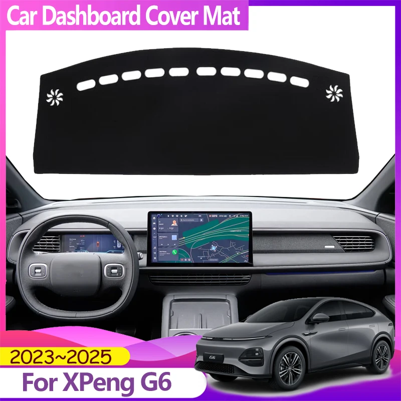 

Чехол на приборную панель автомобиля для XPeng G6, аксессуары 2023 2024 2025, противоскользящий солнцезащитный коврик для приборной панели, коврики, чехлы, автоаксессуары