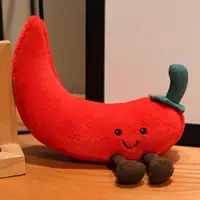 Peluches navideños de pimiento y bastón de caramelo
