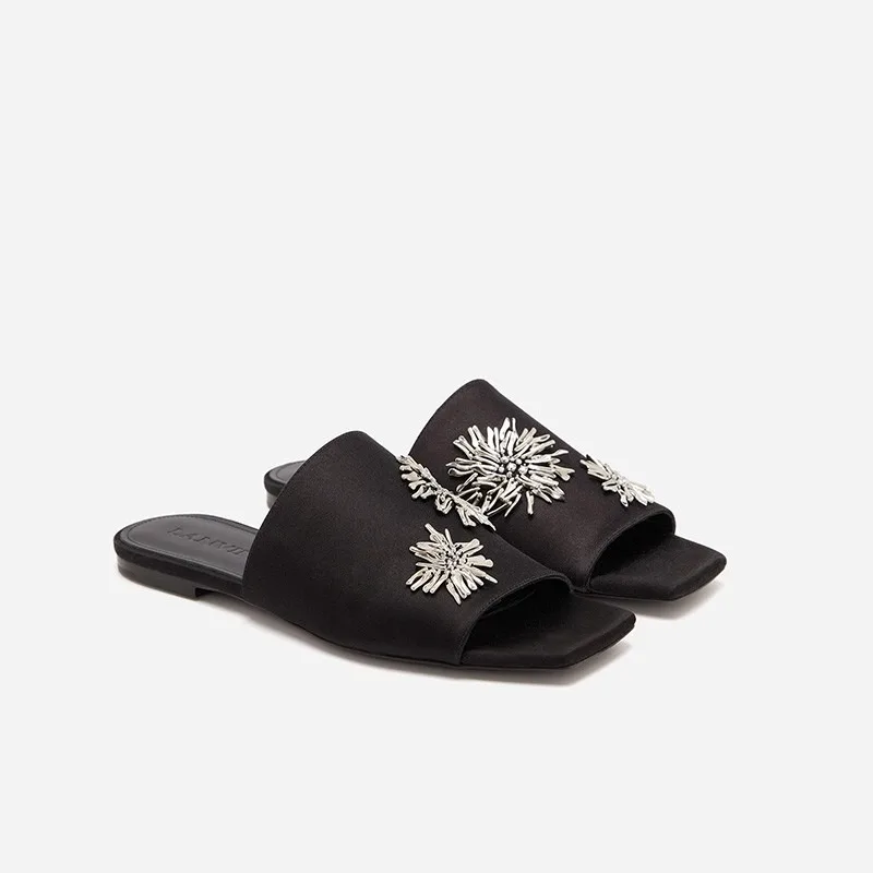 

Casual 1 Slip-on Shoes 2025 Women's Flat Fashionable Sandals Daily Driving Flat Shoes Women's Basic Slippers Plus Size 40