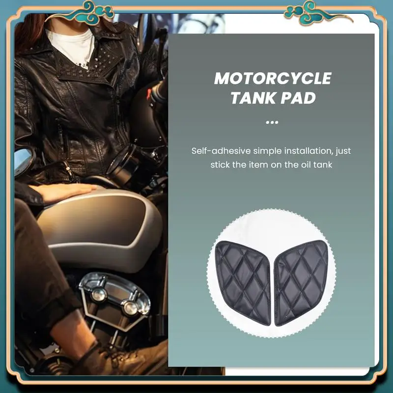 

Latest Motorcycle Tank Sticker Retro Motorbike Tank Protection Vintage Decoration Cafe Racer Style Knee Grip Moto Tank Pad