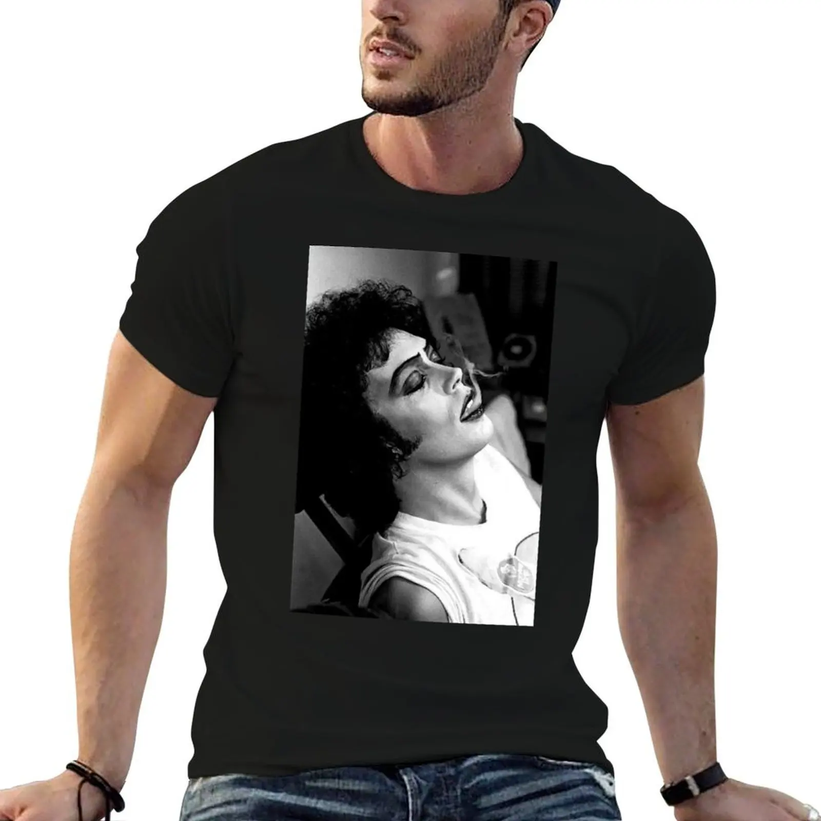 

Tim Curry Smokes T-Shirt funny t shirts cotton t shirts for man graphic vintage T-Shirt
