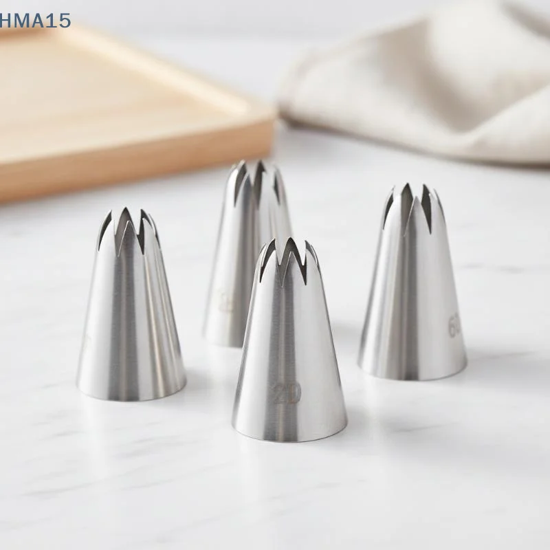 【YA】5Pcs Round Icing Piping Nozzles DIY Cream Writting Cake Decorating Tips Macaron Cookies Pastry Nozzles For Decorating Cakes