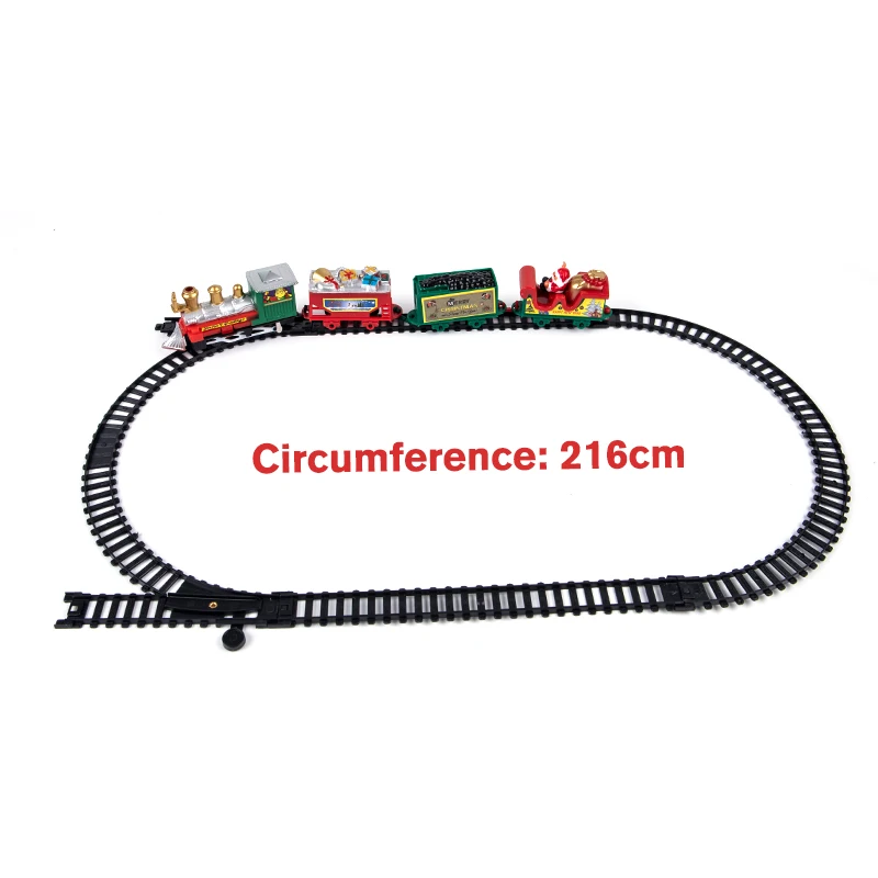 Natal elétrico Rail Car Building Block Track Set, brinquedo transporte, trem de tijolo, Natal e Ano Novo presente, 2022