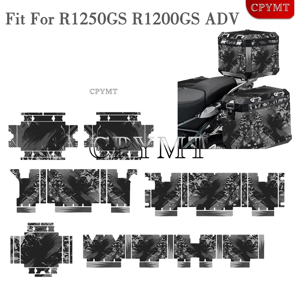 

Motorcycle Aluminum Box Sticker Panniers Top Case Decals Fit For R1250GS Adventure 2019-2022 2023 R1200 GS ADV F850GS