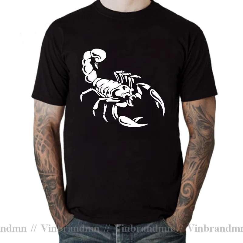 New Men's Casual High Quality Cotton Short Sleeve T-Shirt Boho Horror Scorpion 3D print o-neck t-shirt Streetwear hip hop tshirt