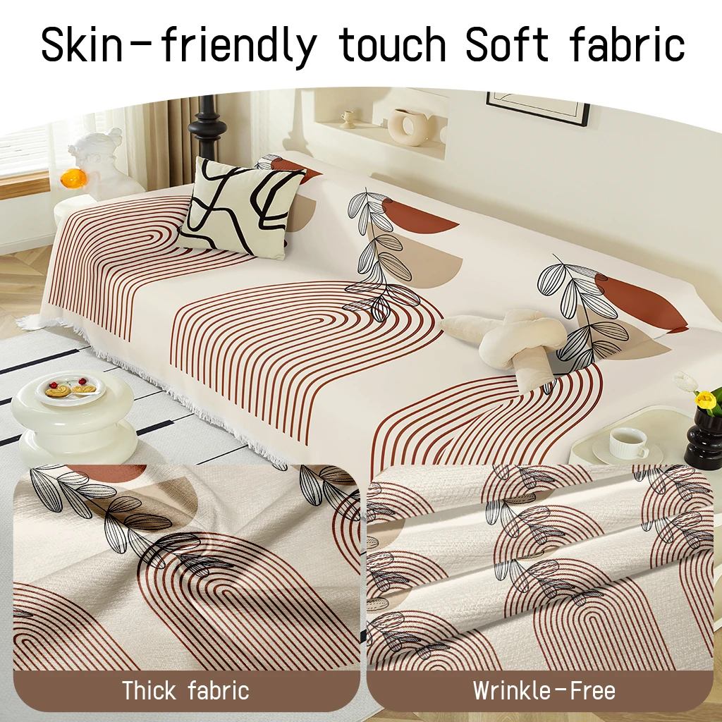 1 st Boho Abstract Line Leaf S - Boho Throw Blanket Fringe recensie en prijs