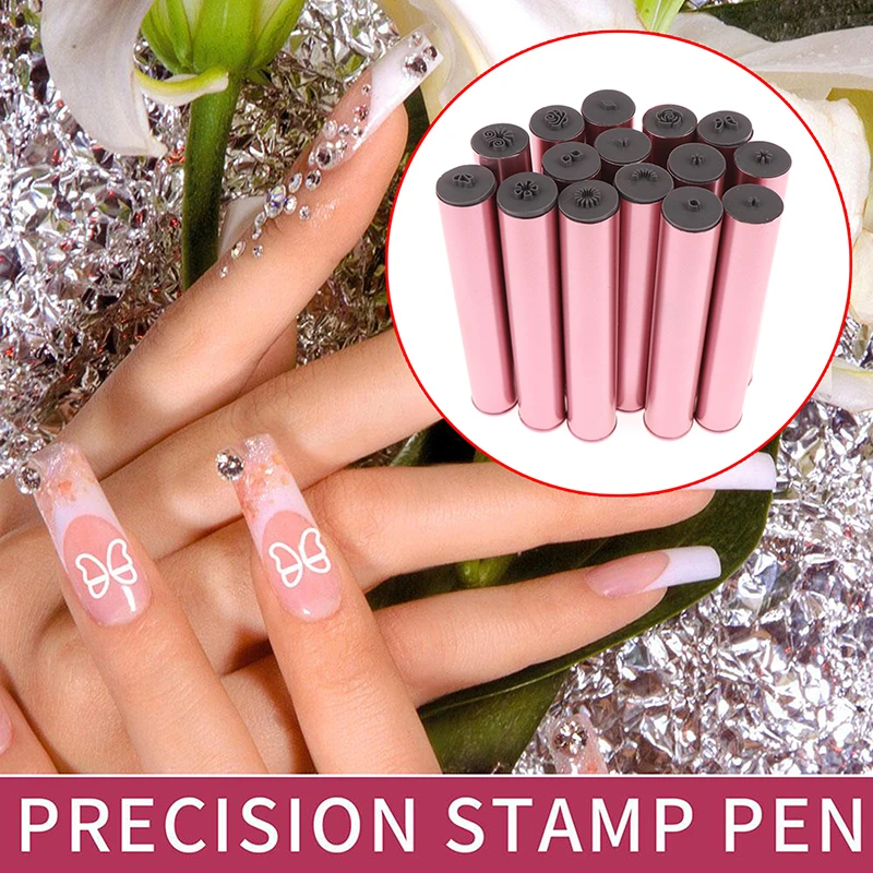 6/10/15 Stuks Nail Art Stempel Pen Set Nagels Art Stempelen Tool Met Verschillende Patronen DIY Nail ontwerp Stamper Nagels Art Puntjes