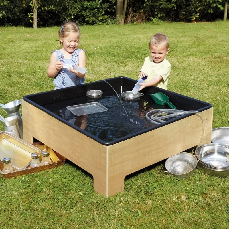 Montsori Daycare Sandpit Outdoor Low Sand And Tray Tle Toddler Nursery Sensory Wood Kindergarten Prchool Playground