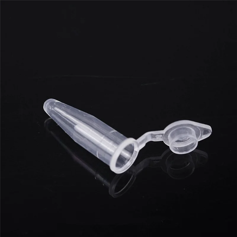 Superior-500Pcs PCR Tube With Flat Cap 1.5Ml Microcentrifuge Tube PCR Reaction Tube School Experiment Transparent